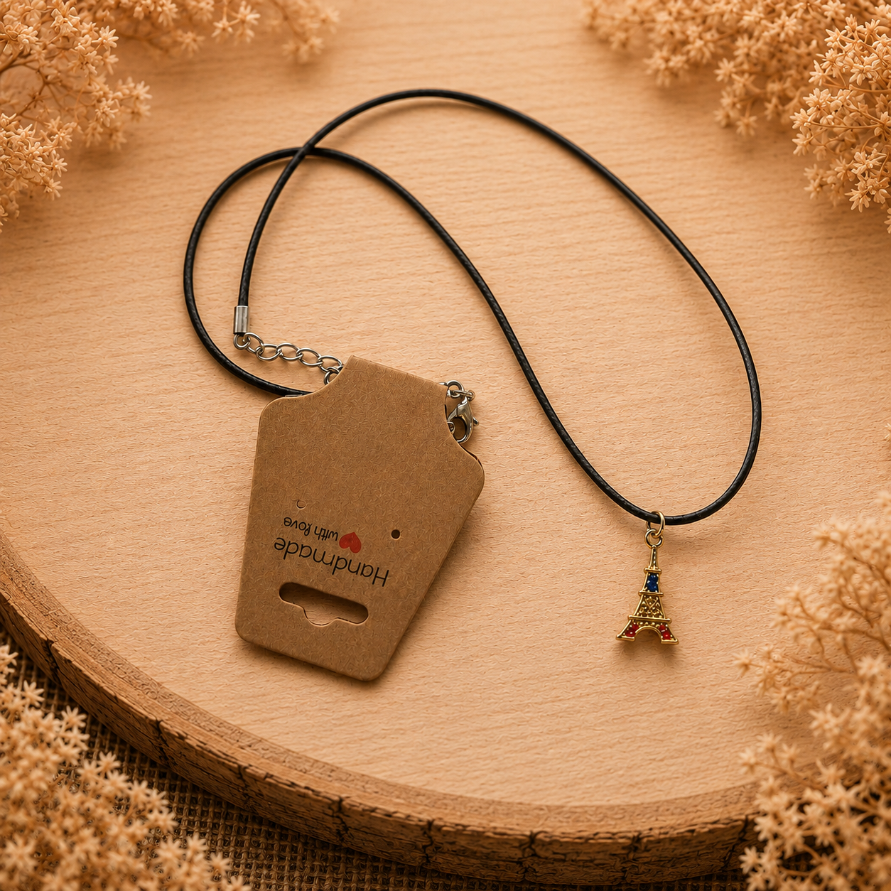 polyester necklace ‘Eiffel Tower’