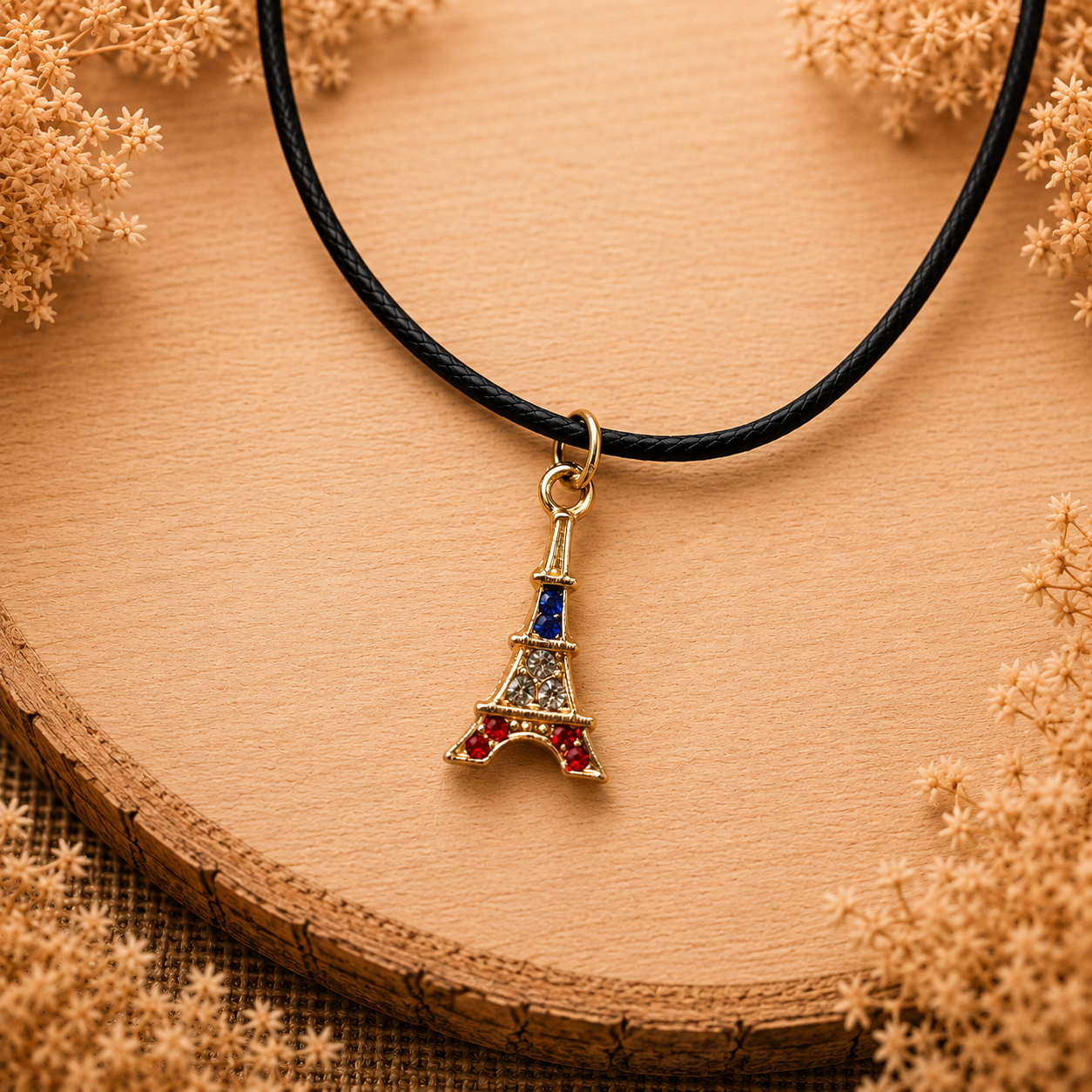 polyester necklace ‘Eiffel Tower’