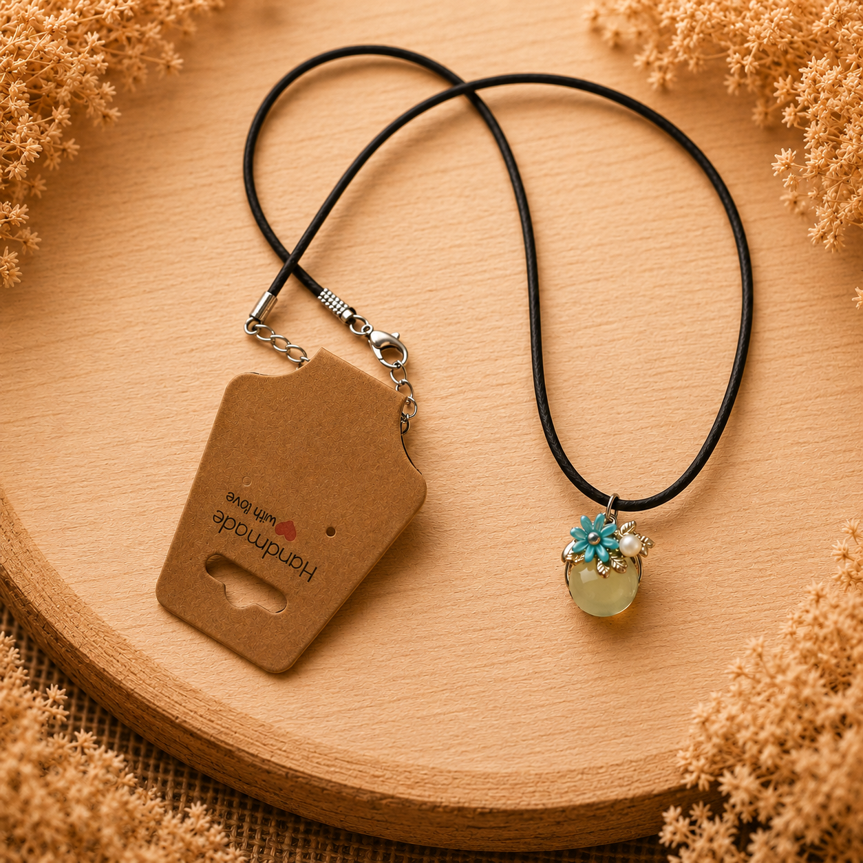 Collier en polyester « Coquillage »