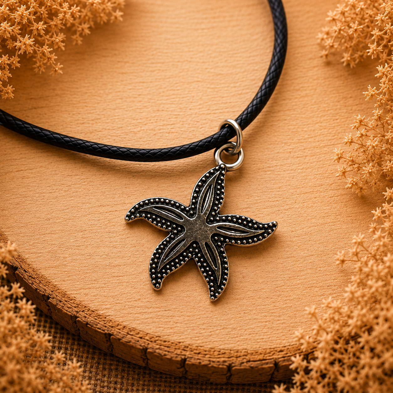 polyester necklace ‘Starfish’
