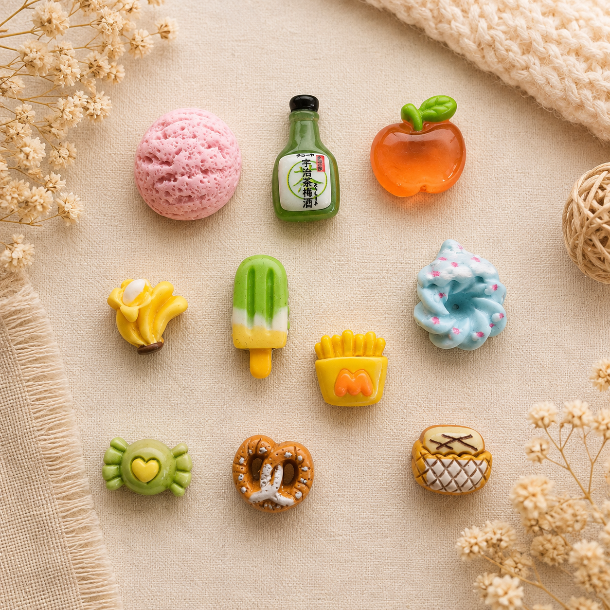 Slime Charms - Essen, lot de 10 - 2